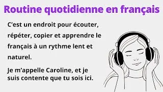 Miniature : 100 phrases de routine quotidienne en français | Pratique de l'écoute et de l'expression orale A2-B2