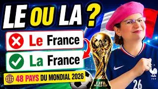 Miniature : Le, La ou Les ? Testez votre français avec les 48 pays du Mondial 2026 🏆