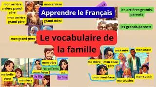 Miniature : Vocabulaire en Français: Les membres de la famille