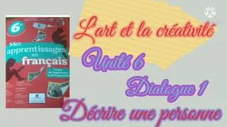 Miniature : #dialogue 1#unité 6#mes apprentissages en français 6AEP