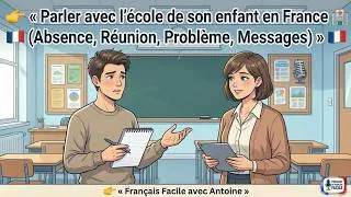 Miniature : 👶 Parler avec l’école de son enfant en France 🇫🇷 (Absence, Réunion, Problème simple)