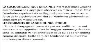 Miniature : La sociolinguistique : Etudes françaises