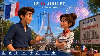 Miniature : 🇫🇷French Conversation |La Fête Nationale du 14 Juillet|Learn French Naturally | Dialogue en Français