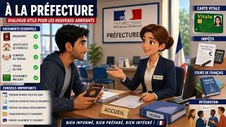 Miniature : 🇫🇷 Dialogue à la Préfecture | Français pratique pour les immigrants