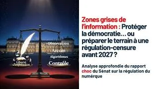 Miniature : Rapport du sénat sur la désinformation   les zones grises