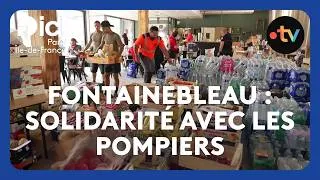 Miniature : Feu à Fontainebleau : solidarité avec les pompiers 🚒