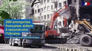 Miniature : 🇺🇦 Des villes détruites par les bombardements. Mais déjà en reconstruction.