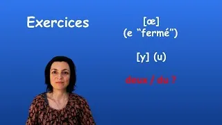 Miniature : Prononcer le français - exercices E (fermé) / U