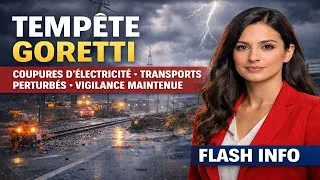 Miniature : Tempête Goretti  coupures d’électricité, transports perturbés et vigilance maintenue  Flash Info