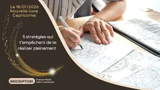 Miniature : Nouvelle-lune Capricorne. 5 stratégies qui t'empêchent de te réaliser... pleinement !