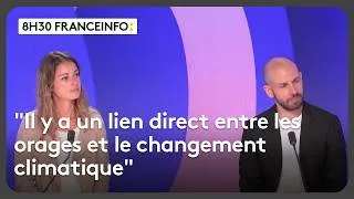 Miniature : Changement climatique, sécheresse... Le "8h30 franceinfo" de Charlène Descollonges et Davide Faranda