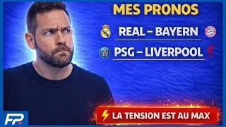 Miniature : ⚡️ LA TENSION EST AU MAX… Mes pronos    Real-Bayern & PSG-Liverpool