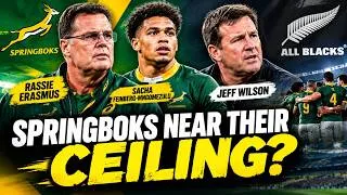 Miniature : Les Springboks proches de leur plafond ? Jeff Wilson se demande jusqu'où Rassie Erasmus peut les ...