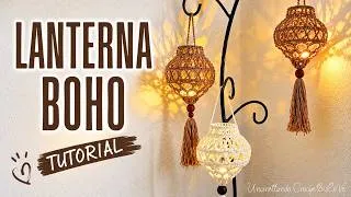 Miniature : Tutorial Lanterna all’Uncinetto ✨ Idea decorazione elegante per la casa