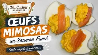 Miniature : 🥚 Œufs Mimosas au Saumon Fumé 🐟 | Une Recette Facile, Élégante et Délicieuse !
