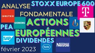 Miniature : Analyse Fondamentale d'actions européennes - partie 4 (PEA, Bourse, Dividendes, CTO, Euro Stoxx 50)