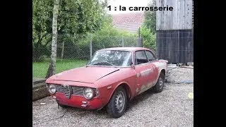 Miniature : restauration voiture ancienne Alfa Romeo GT Junior