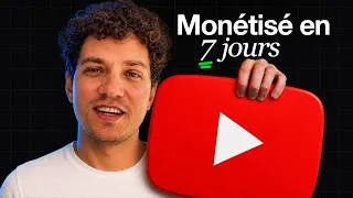 Miniature : J'ai monétisé une chaine YouTube en 7 jours, voici comment :