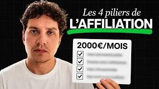Miniature : Réussir en AFFILIATION en 2026 repose sur 4 SIMPLES piliers