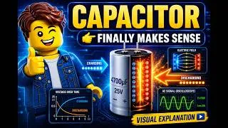Miniature : Capacitors Explained Visually (Finally!)