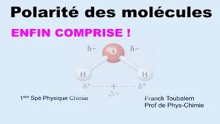 Miniature : Molécules polaires : comment savoir si une molécule est polaire ? (1ʳᵉ Spé). Exercices corrigés.