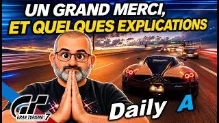 Miniature : Gran Turismo 7 - Merci et quelques explications - (Daily A)