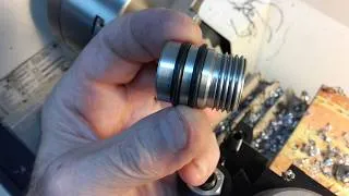 Miniature : Réparation lave vaisselle, usinage raccord sur tour à métaux