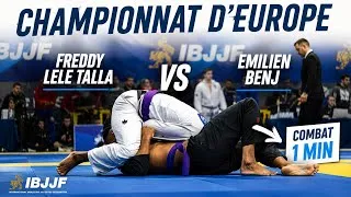 Miniature : Freddy Lele Talla vs Emilien Benj I Championnat d'Europe 2026 🇪🇺   I Combat entier (1min)