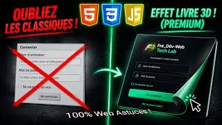Miniature : Créez un Formulaire de Connexion Pro + Animation 3D "Effet Livre" (Tuto complet)