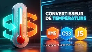 Miniature : Créer un Convertisseur de Température Interactif (HTML/CSS/JS) - Tuto Complet...