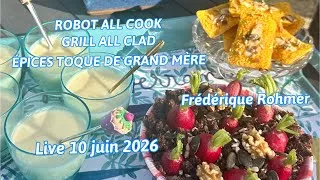 Miniature : 10/6 apéro dans mon jardin, financiers carotte,ROBOT ALL COOK, GRILL ALL CLAD, TOQUE DE GRAND MÈRE 