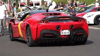 Miniature : Supercars Tour Issoire 2023 - SF90 Assetto Fiorano, F12, R8 V10 Spyder, R35 GTR etc