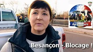 Miniature : Crise de l'agriculture -Blocage de l'autoroute de Besançon sur la zone valentin.