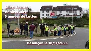 Miniature : Besançon : Anniversaire des Gilets Jaunes -  5 années de Luttes sociales