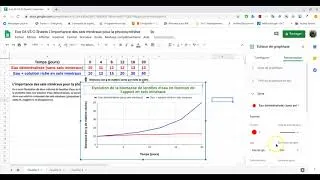 Miniature : Tutoriel Google Sheets Construire un graphique Partie 2 Personnaliser