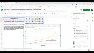 Miniature : Tutoriel Google Sheets Construire un graphique Partie 1 Configurer