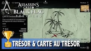 Miniature : CARTE EN LAMBEAUX RÉPARÉE CARTE AU TRÉSOR  OÙ TROUVER LE TRÉSOR ASSASSIN'S CREED BLACK FLAG RESYNCED