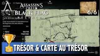 Miniature : CARTE ABÎMÉE RÉPARÉE CARTE AU TRÉSOR - OÙ TROUVER LE TRÉSOR - ASSASSIN'S CREED BLACK FLAG RESYNCED