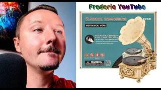Miniature : construction GRAMOPHONE en bois ! ROKR model LKB01D épisode n°4
