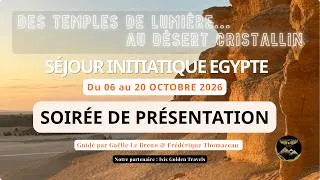 Miniature : Présentation du séjour en Egypte Octobre 2026