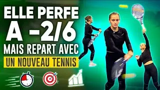Miniature : Elle perfe à -2/6 mais repart avec un nouveau tennis 😮