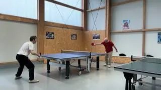 Miniature : Set Emmanuel B. VS Thierry C. | tennis de table Hardbat / ping pong vintage Stiga Ehrlich 1963