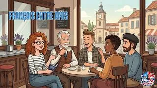 Miniature : Learn French with Friends: Natural French Dialogues