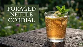 Miniature : Making Nettle Cordial — Only Stung Twice | Foraged Country Recipe | Frugal French Life
