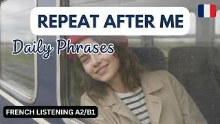 Miniature : Speak French now ! Repeat after me daily french sentences #frenchlisteningpractice