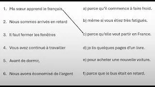 Miniature : Reliez les phrases