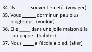 Miniature : Conjuguez les verbes à l'imparfait de l'indicatif