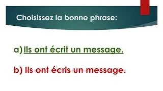 Miniature : Exercice - choisissez la bonne phrase a) ou b)