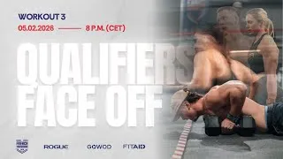 Miniature : QUALIFIER FACE OFF WORKOUT 3 - Victor Hoffer & Lucy Mcgonigle VS Jelle Hoste & Linda Keesman