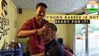 Miniature : After rewarding this young barber, I am leaving India 🇮🇳😢
